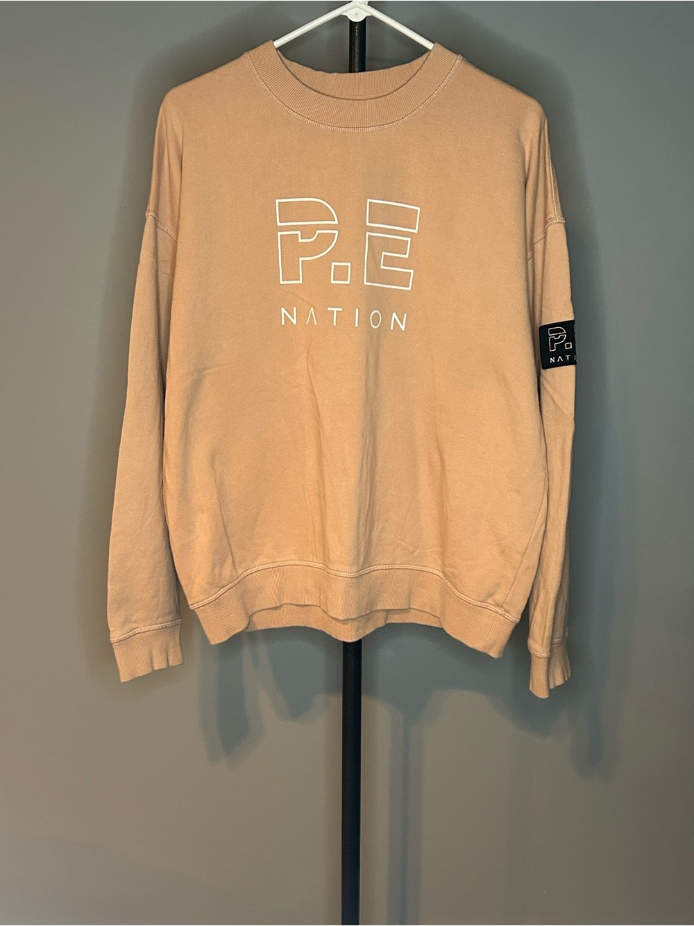 P.E Nation Heads Up Sweatshirt in Rugby Tan Neutral - Size Large